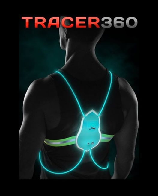  NoxGear Tracer360 - Visibility LED Illuminated Vest for Running or Cycling. Women & Men, Adjustable, Lightweight, Weatherproof Gear.